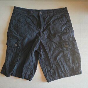 Urban Pipeline Black Cargo Shorts Men's 34 Classic Length 6 Pocket Outdoor